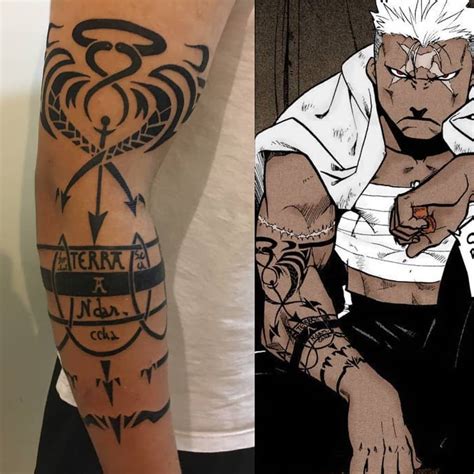 fullmetal alchemist tattoo|fullmetal alchemist scar tattoo meaning.